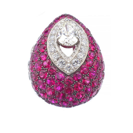GLF-3532548 full diamond and dense stone water drop pendant