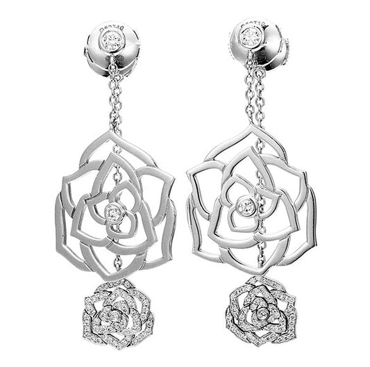 BJ-G38U1696 flat flower earrings