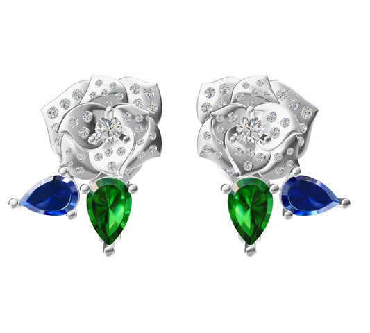 BJ-G38U2710 flower earrings