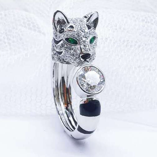 BSL-2096420 Leopard Cat Ring