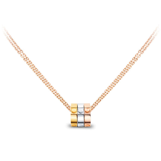 LV-Q93671 light gold four-leaf clover passepartout color pendant