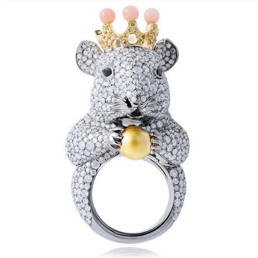 BSL-2475604 little mouse crown ring