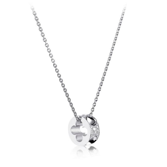 LV-Q93127 four-leaf clover passepartout pendant