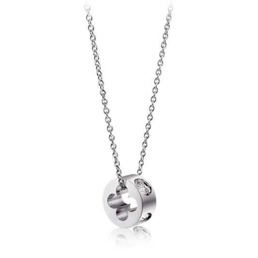 LV-Q93231 four-leaf clover passepartout pendant