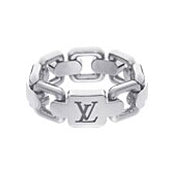 LV-Q94708光金LOGO链条戒指