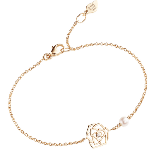 BJ-G36U4400 ribbon flower solitaire diamond bracelet