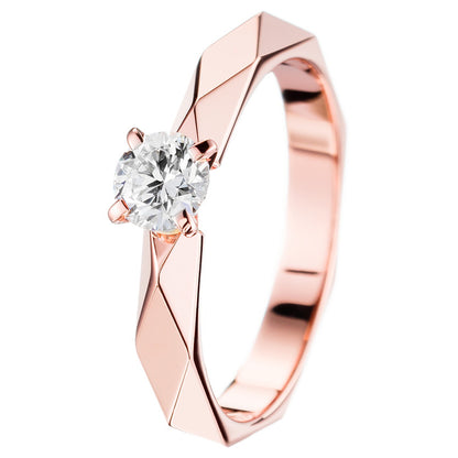 BSL-JSL00096 rhombus, main diamond, polished gold arm