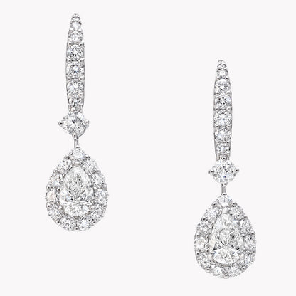 GLF-RGE1523 pear-shaped stone large round diamond ear hook clip