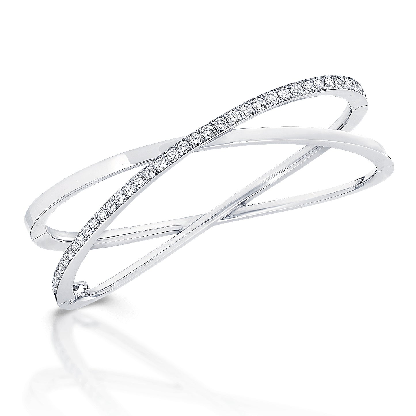 GLF-3827997 half diamond cross bracelet
