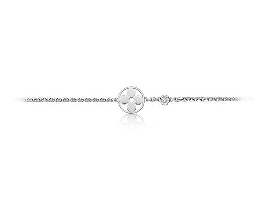 LV-Q95243 plum blossom dart light gold flat bracelet