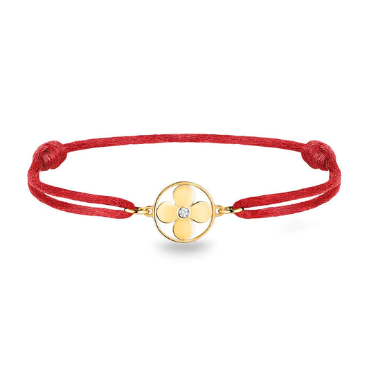 LV-Q95586 plum blossom dart light gold flat style bracelet guest version