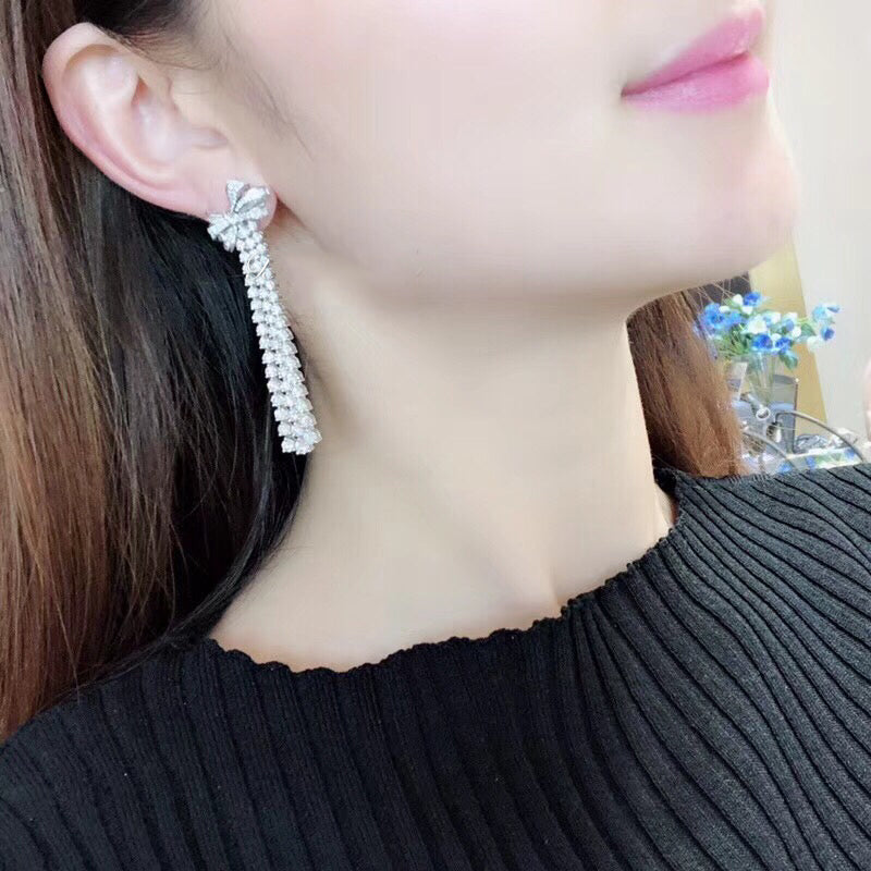 GLF-3848466蝴蝶结长耳环
