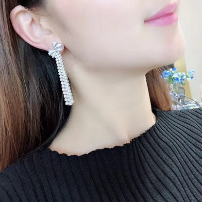 GLF-3848466蝴蝶结长耳环