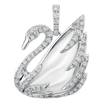 SHL-5036320 Swan, full diamond pendant
