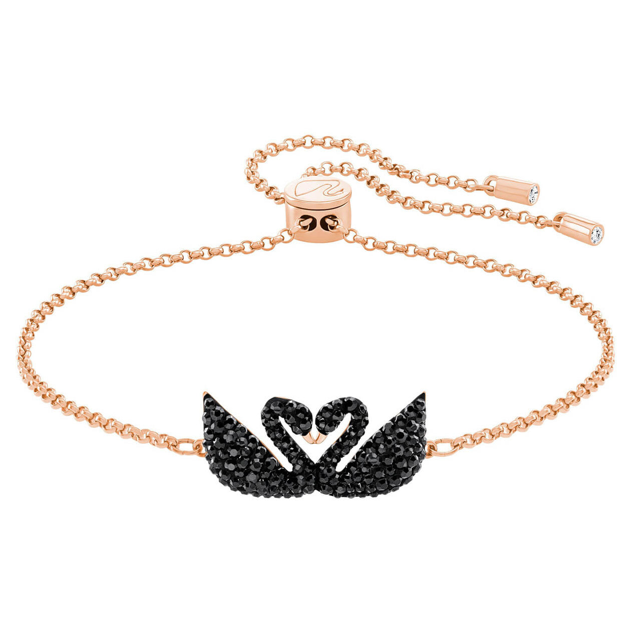 SHL-5344132 Swan Full Diamond Tie Chain Pendant