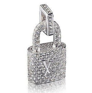 LV-Q93005 lock full diamond pendant