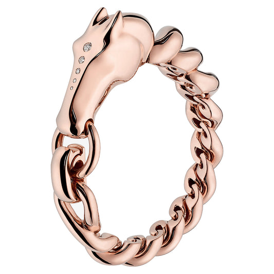 AiHshi-H174511B horse head diamond bite circle twisted rope arm bracelet