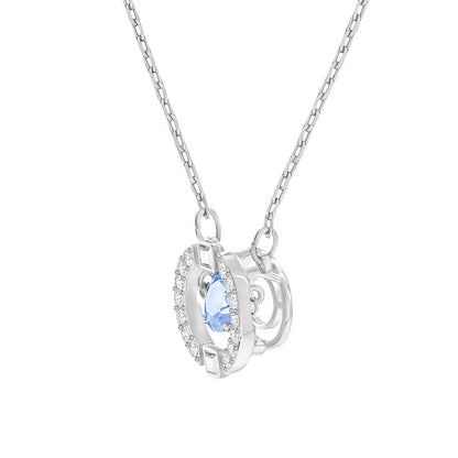 SHL-5279425 round diamond chain pendant
