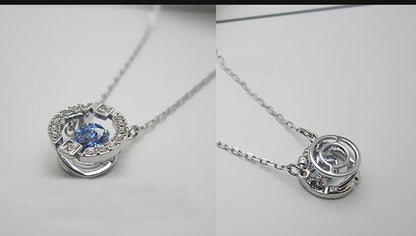 SHL-5279425 round diamond chain pendant