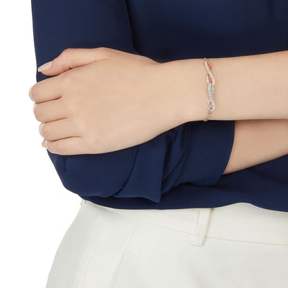 SHL-5354085 half diamond 8-character bracelet