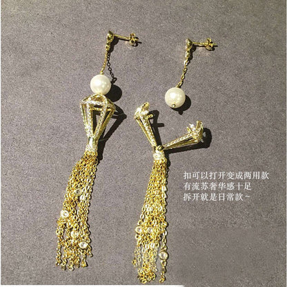LV-M575813珍珠流苏耳环