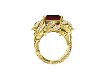 DA-JOAN80252玫瑰花戒指（主石10.66*12.75*7.75mm）