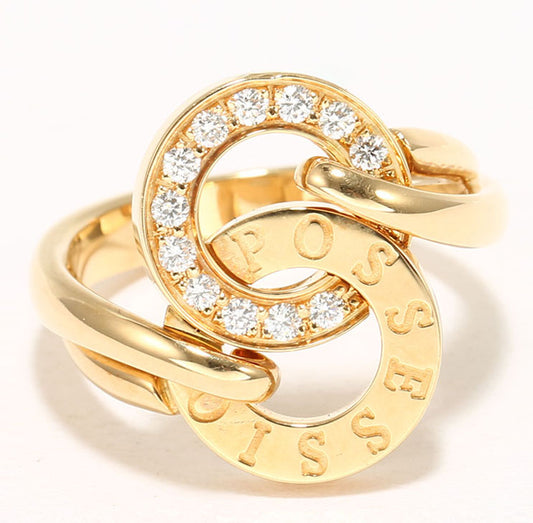 BJ-G34L9171 double ring twist arm ring