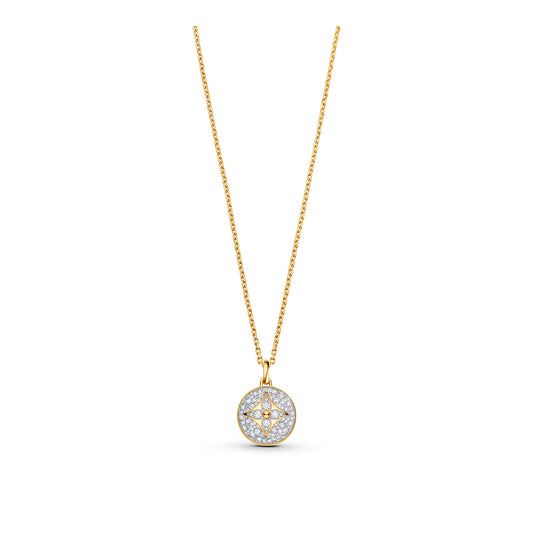 LV-Q93747 22mm wide large diamond dart plum blossom four-leaf clover pendant full of diamonds