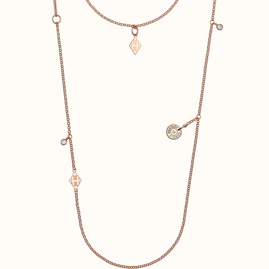 AiHshi-H143374F round square long combination necklace