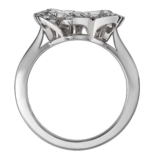 XB-828347-1010 water drop butterfly ring