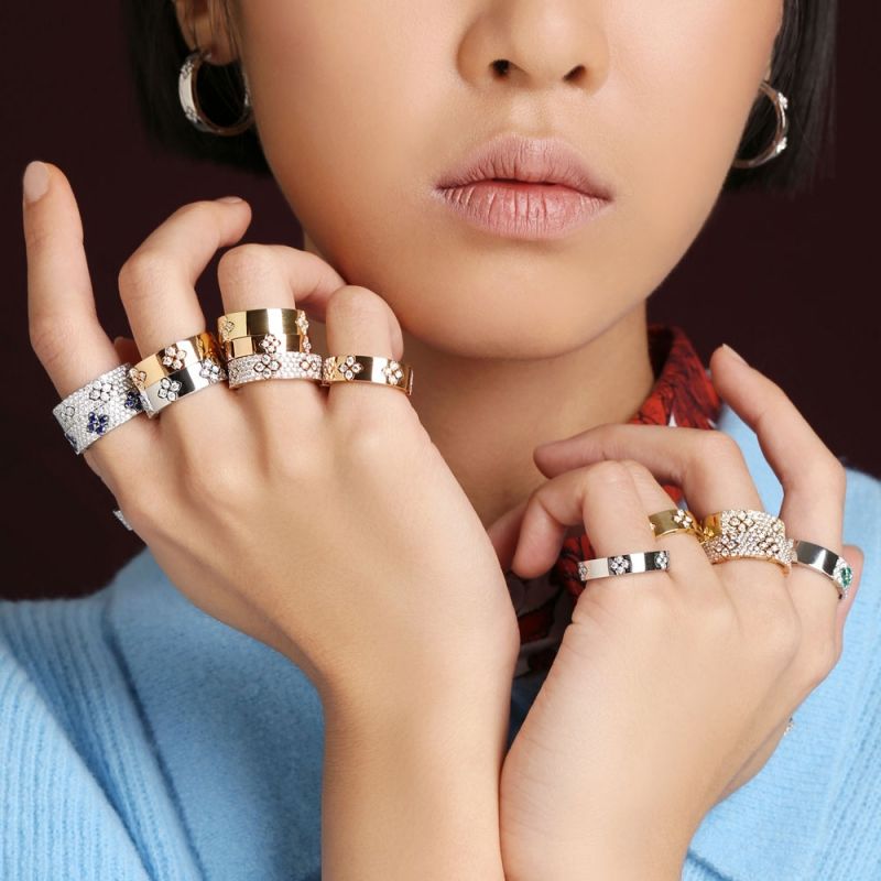 LBT-CK5531789满钻爱情戒、满钻梅花