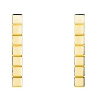 XB-837702-5001 plaid, light gold earrings