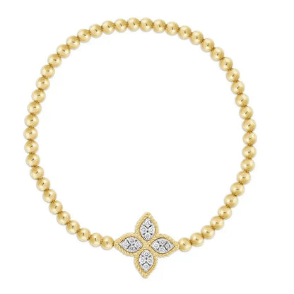 LBT-ADR777BR3028扭绳四叶草珠珠链手链