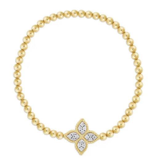 LBT-ADR777BR3028扭绳四叶草珠珠链手链