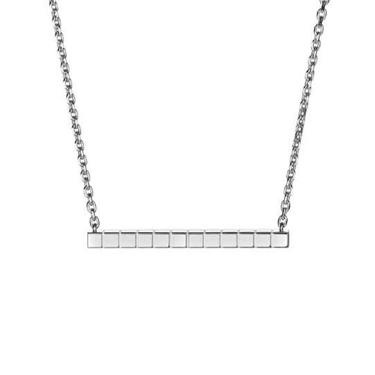 XB-817702-1001 light gold lattice chain pendant necklace