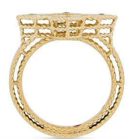 LBT-ADR777RI2803扭绳四叶草直臂戒