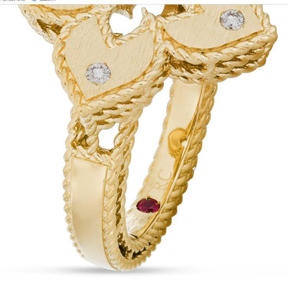 LBT-ADR777RI2803扭绳四叶草直臂戒