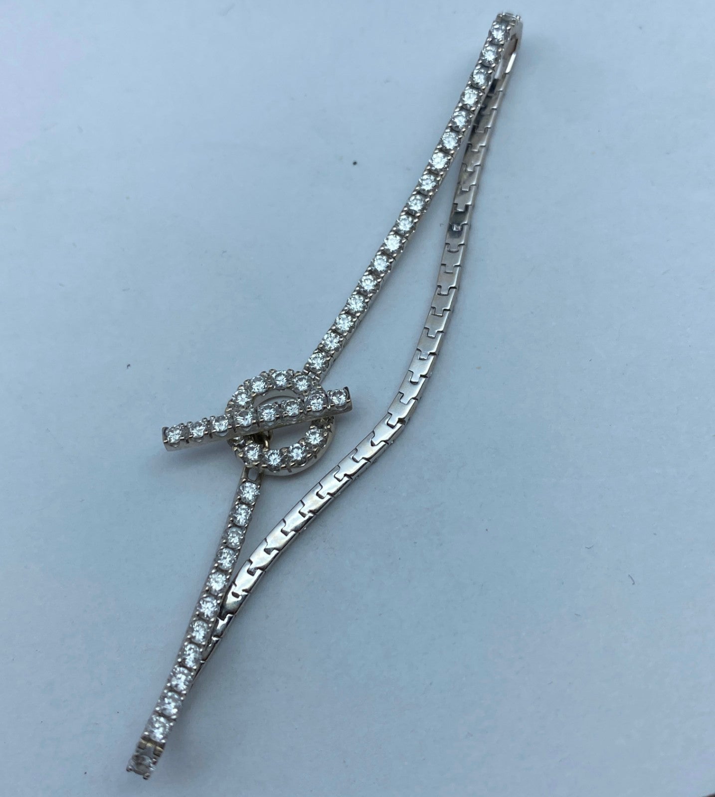 爱H仕-H208975B客版满钻Q字手链（链长18cm）
