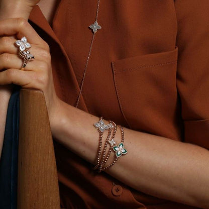 LBT-ADV777BR3033扭绳四叶草20mm、珠珠