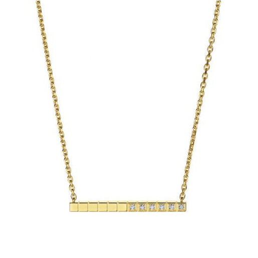 XB-817702-0002 Plaid Half Diamond Bracelet Pendant Necklace