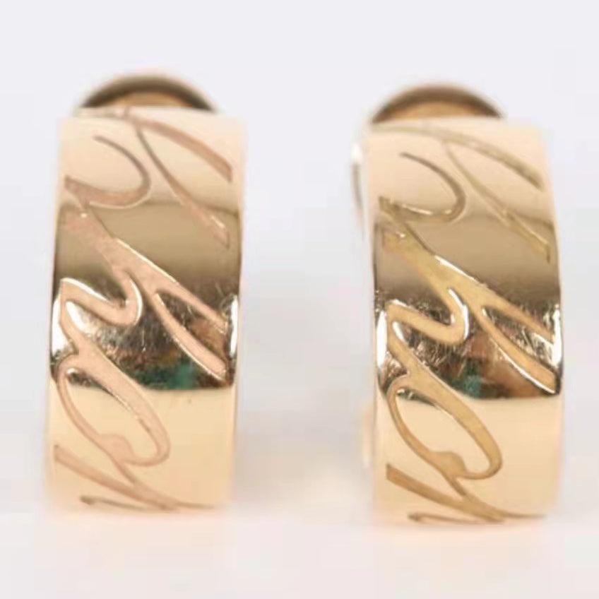 XB-ES134835 light gold thick letter ear clap