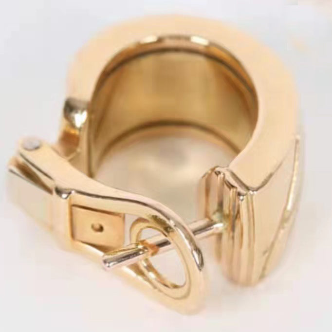 XB-ES134835 light gold thick letter ear clap