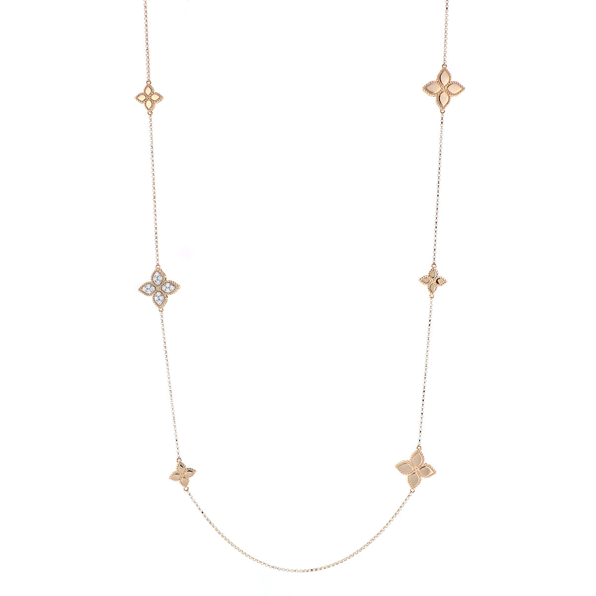 LBT-ADR777CL2839扭绳四叶草花项链