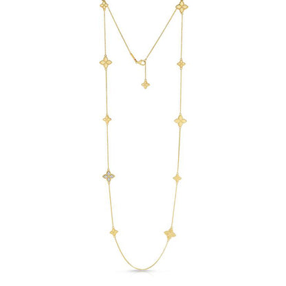 LBT-ADR777CL2839扭绳四叶草花项链