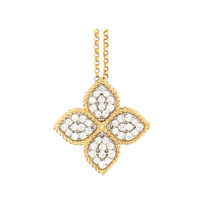 LBT-ADR777CL0652 20MM扭绳四叶草镶钻吊坠