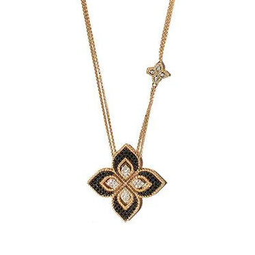 LBT-ADR777CL1050满钻四叶草公主花项链