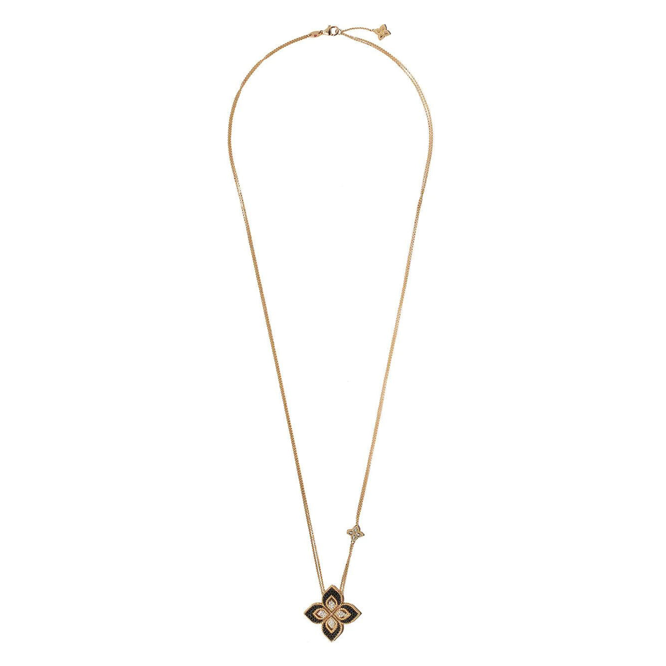 LBT-ADR777CL1050满钻四叶草公主花项链