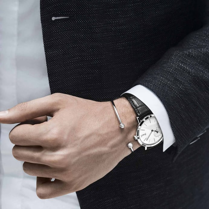 BJ-G36PR100 open light gold rotating bracelet