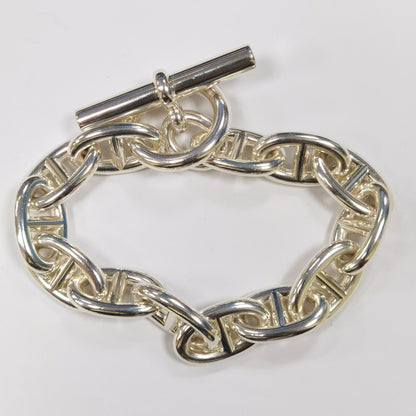 爱H仕-H249818猪鼻子客版光金日字手链（链长18cm）