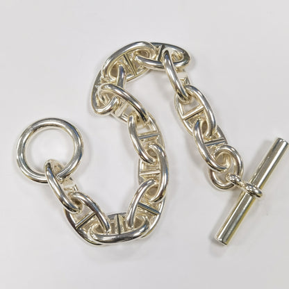 爱H仕-H249818猪鼻子客版光金日字手链（链长18cm）